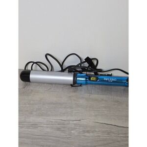 Bed Head TIGI Blue Ceramic Curling Wand Large Barrel Iron Tested Working
